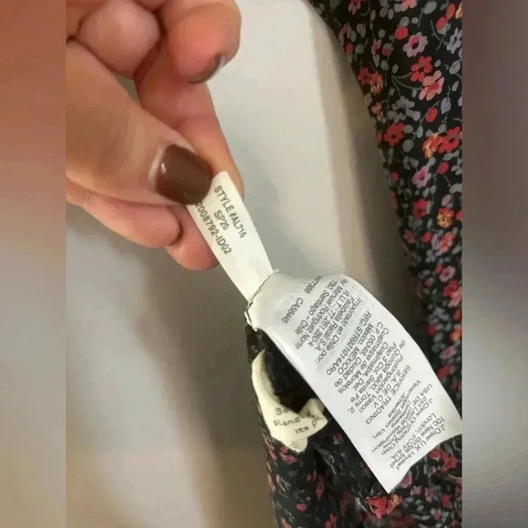 Madewell Easy Midi Button Down V Neck Dress in Fieldwalk Floral Size Small - Picture 9 of 11